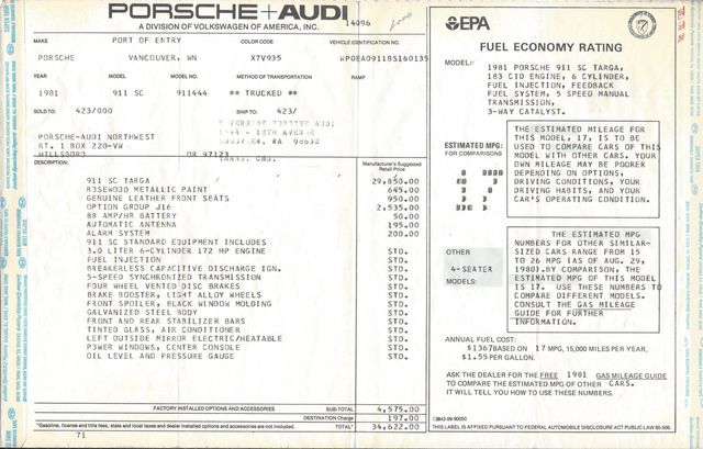 1981 Porsche 911SC Targa  - 22184265 - 35