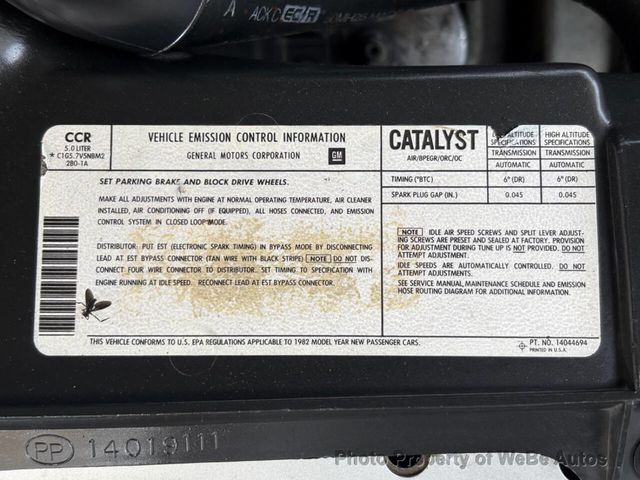 1982 Chevrolet Camaro Z28 2dr Hatchback - 23023839 - 45