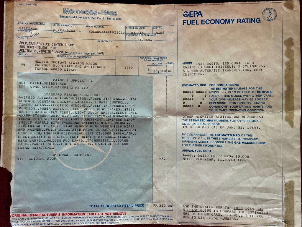 1984 Mercedes-Benz 300TD Wagon  - 22042863 - 37