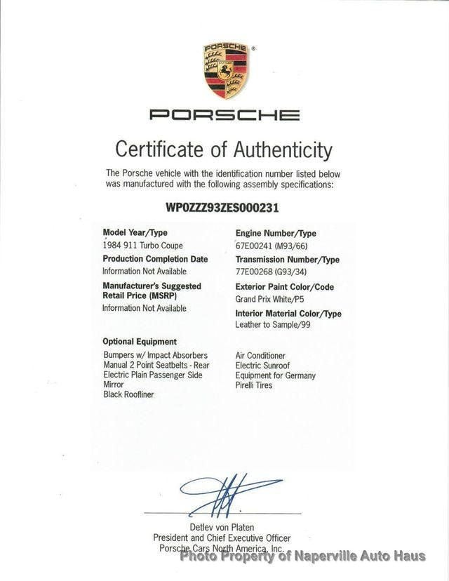 1984 Porsche 911 930 Turbo Coupe - 22907965 - 57