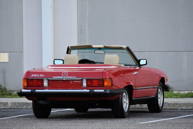 1985 Mercedes-Benz 380 SL Convertible W/Becker AM/FM/Cassette - 23073880 - 34
