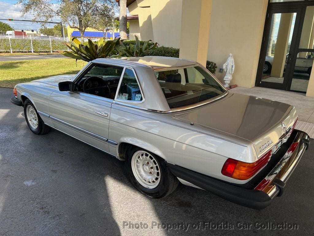 1985 Mercedes-Benz 380 SL Roadster Convertible Hardtop R107 - 22735456 - 42