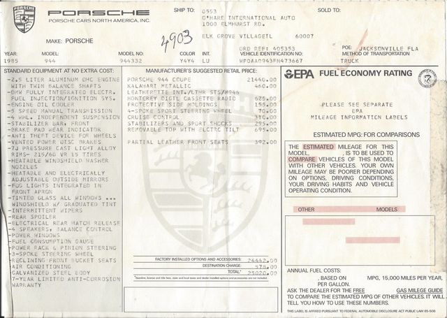 1985 Porsche 944  - 21894907 - 30