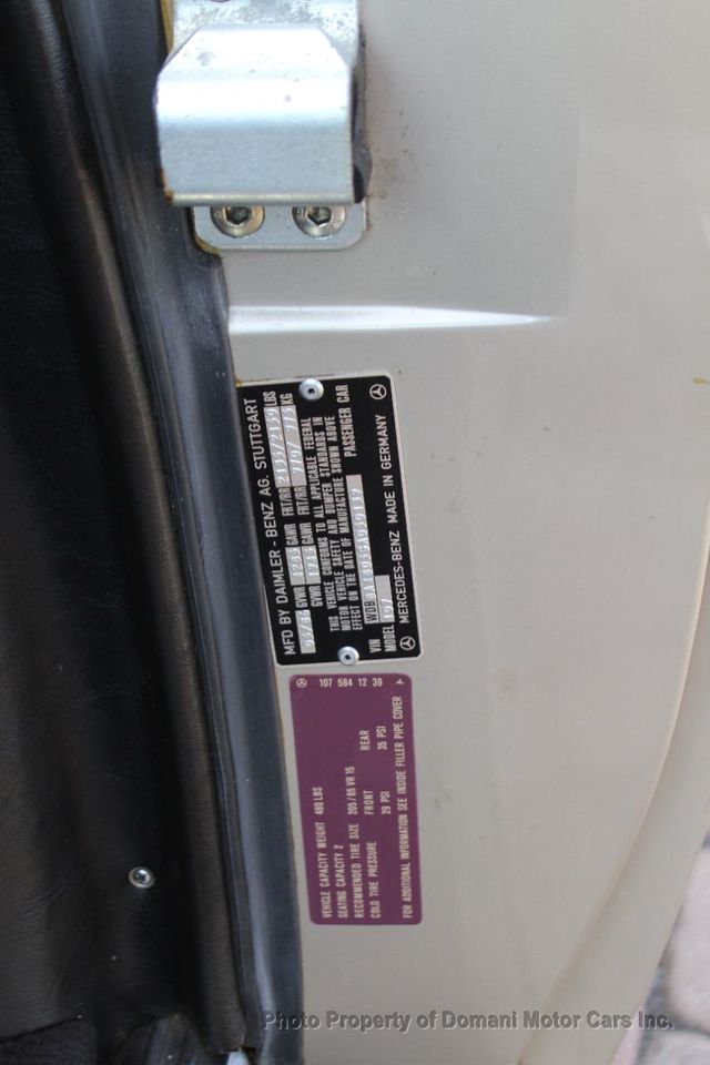 1986 Mercedes-Benz 560 HARDTOP INCLUDED ,FACTORY BOOKS AND 3 KEYS - 21741155 - 78