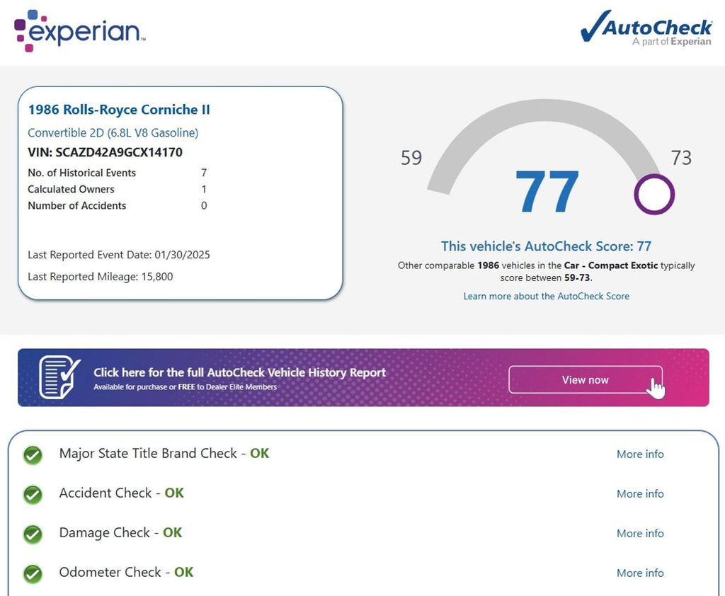 1986 Rolls-Royce Corniche Corniche II Mulliner Park Ward 1 Owner - 22878670 - 93
