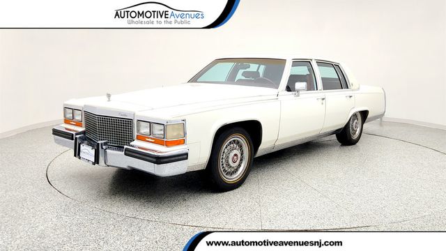 1987 Cadillac Brougham 4dr Sedan with Sunroof, Red Interior & Smartphone Integration - 22971794 - 0