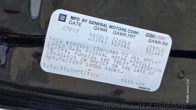1987 Chevrolet Monte Carlo SS - 23026402 - 88