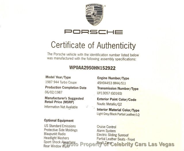 1987 Porsche 944 Strosek, Gemballa-- 944 Turbo (CUSTOM BUILD )  - 21341714 - 12