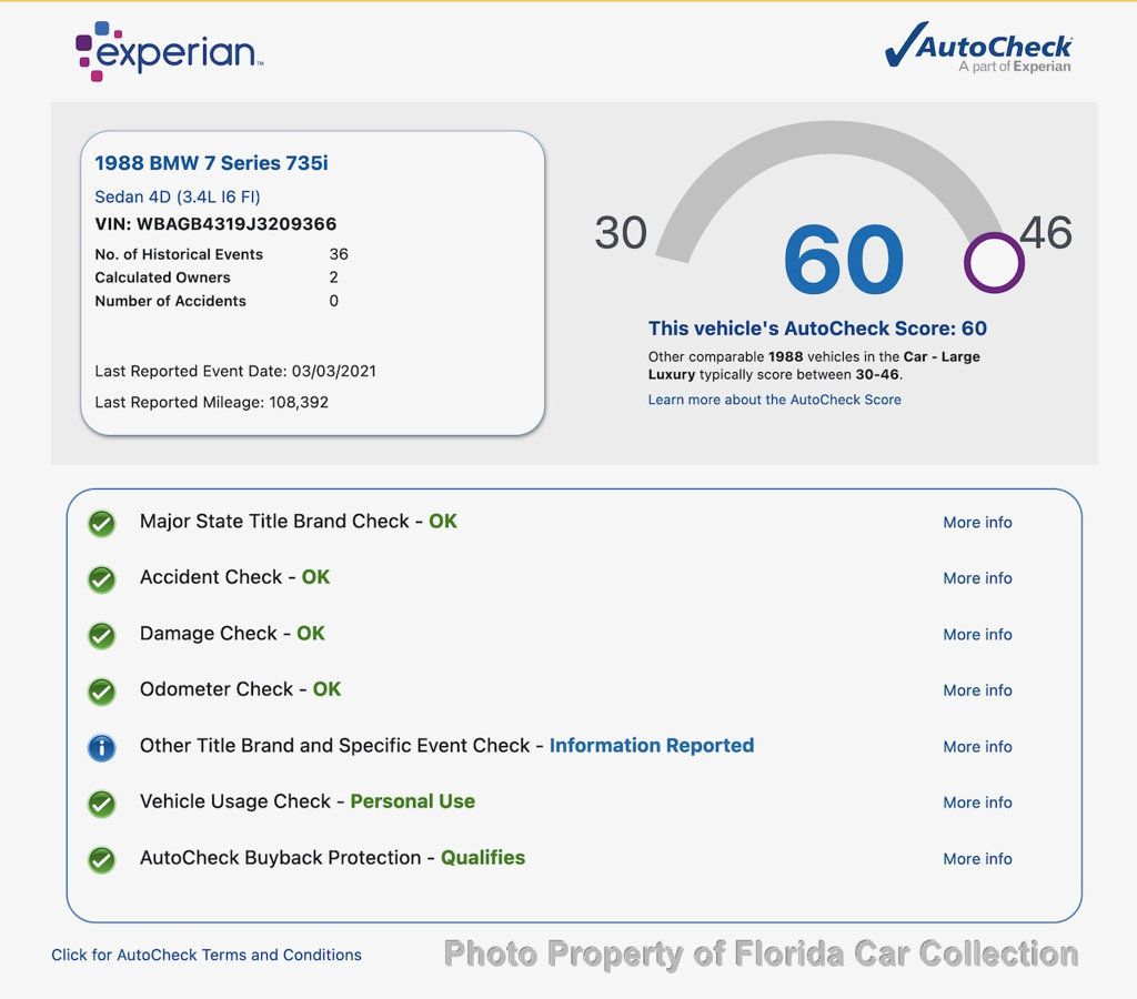 1988 BMW 7 Series 735i Sedan Automatic E32 - 21787863 - 88