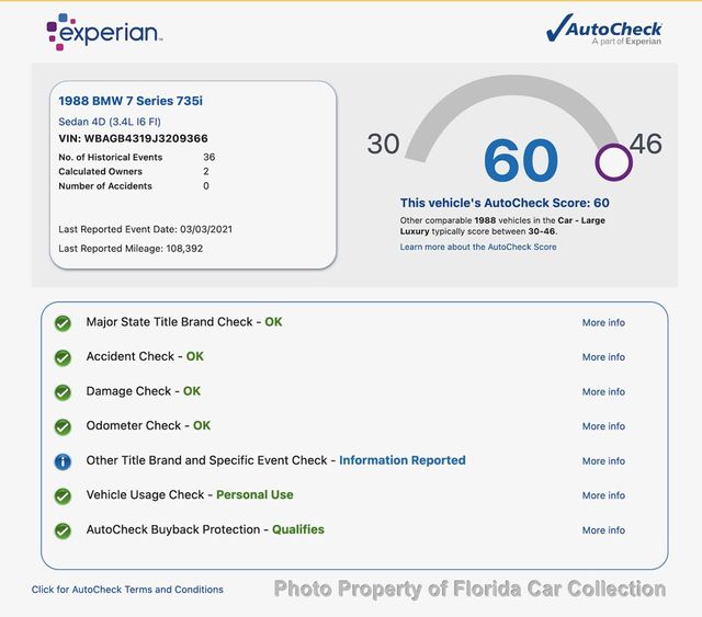 1988 BMW 7 Series 735i Sedan Automatic E32 - 21787863 - 88