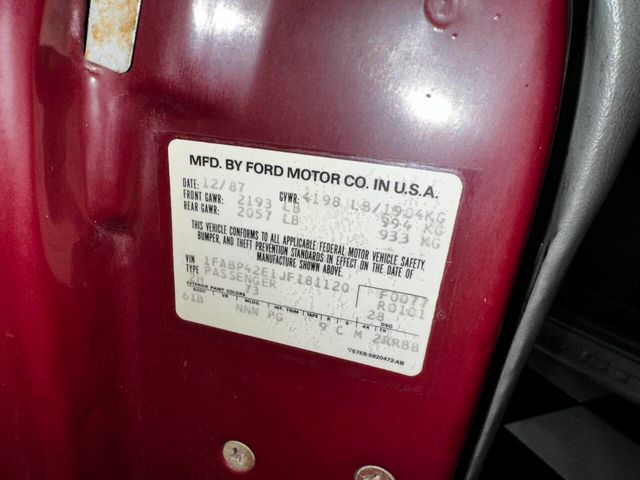 1988 Ford Mustang GT 2dr Hatchback - 22791511 - 21