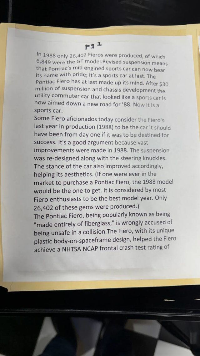 1988 Pontiac Fiero GT 2dr Coupe - 22980011 - 64