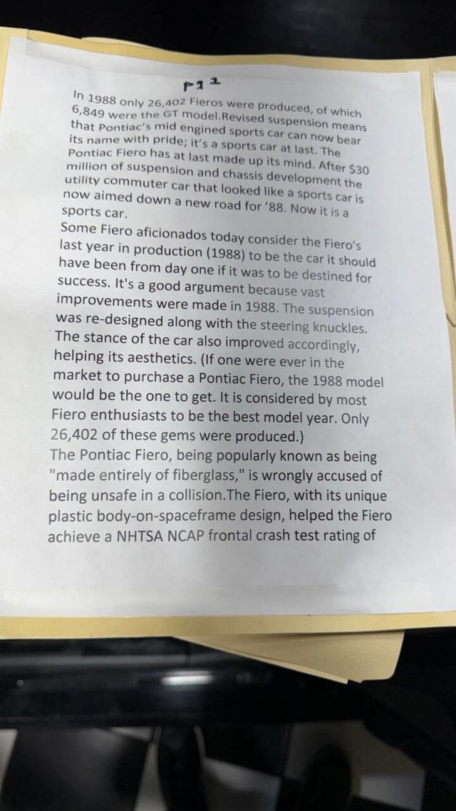 1988 Pontiac Fiero GT 2dr Coupe - 22980011 - 66