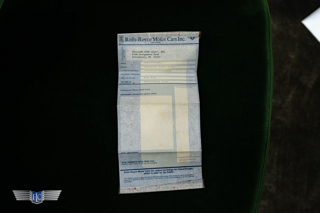 1988 Rolls-Royce Corniche CV - 23071252 - 33