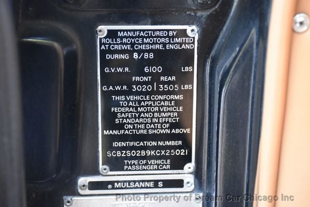 1989 Bentley Mulsanne S - 22792640 - 65