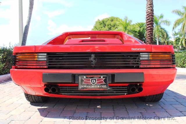 1989 Ferrari Testarossa CAVALLINO PLATINUM AWARD WINNING ONLY 11K MI MAJOR SERVICE DONE - 16713782 - 12