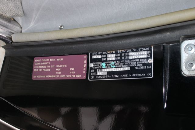 1989 Mercedes-Benz 560 Series 560 Series 2dr Coupe 560SL Roadster - 22991756 - 59