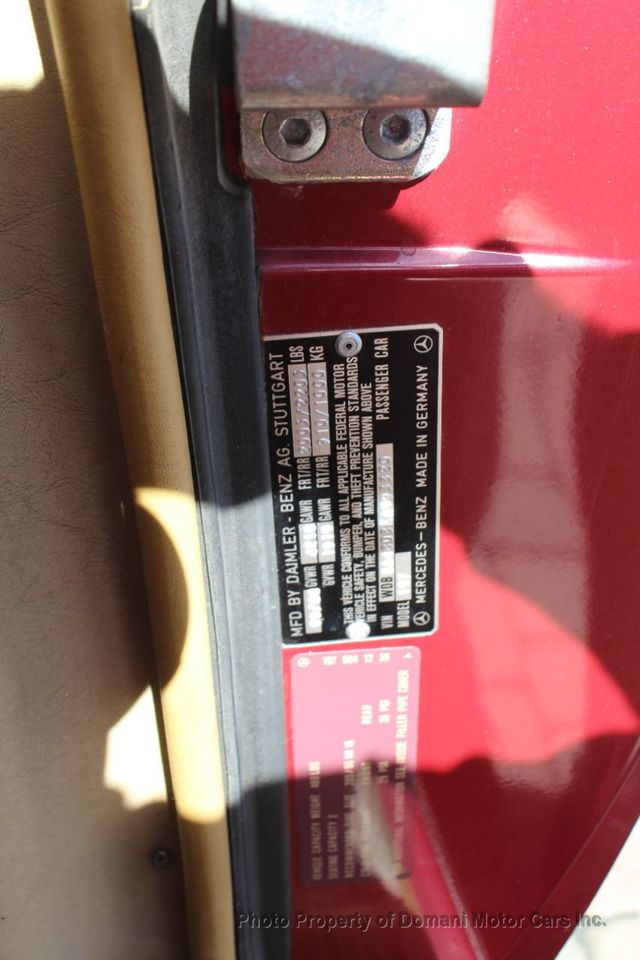 1989 Mercedes-Benz 560 Series Excellent Original Example Of Last Year and only 51,582 Miles  - 21212472 - 66