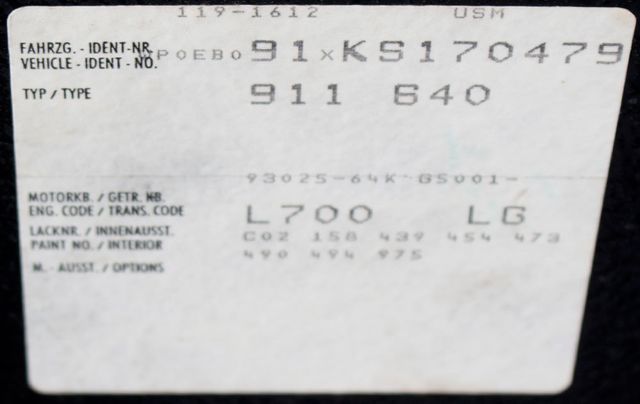 1989 Porsche 911 Carrera  - 20952973 - 33