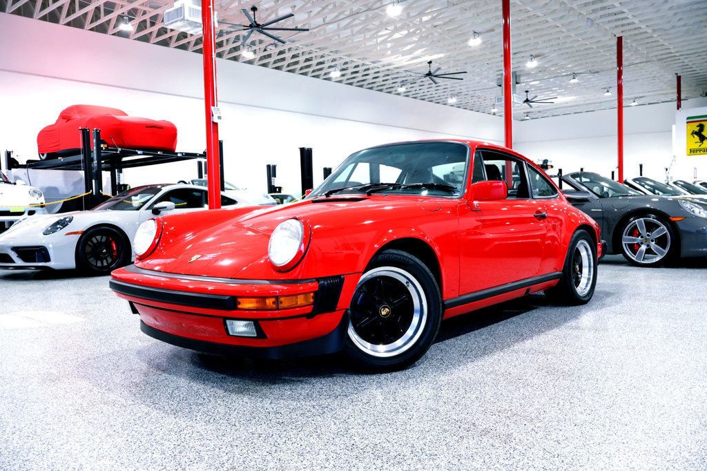 1989 Porsche 911 CARRERA CPE GUARDS RED...60,638 Miles...Show/Display Quality  - 22989051 - 2