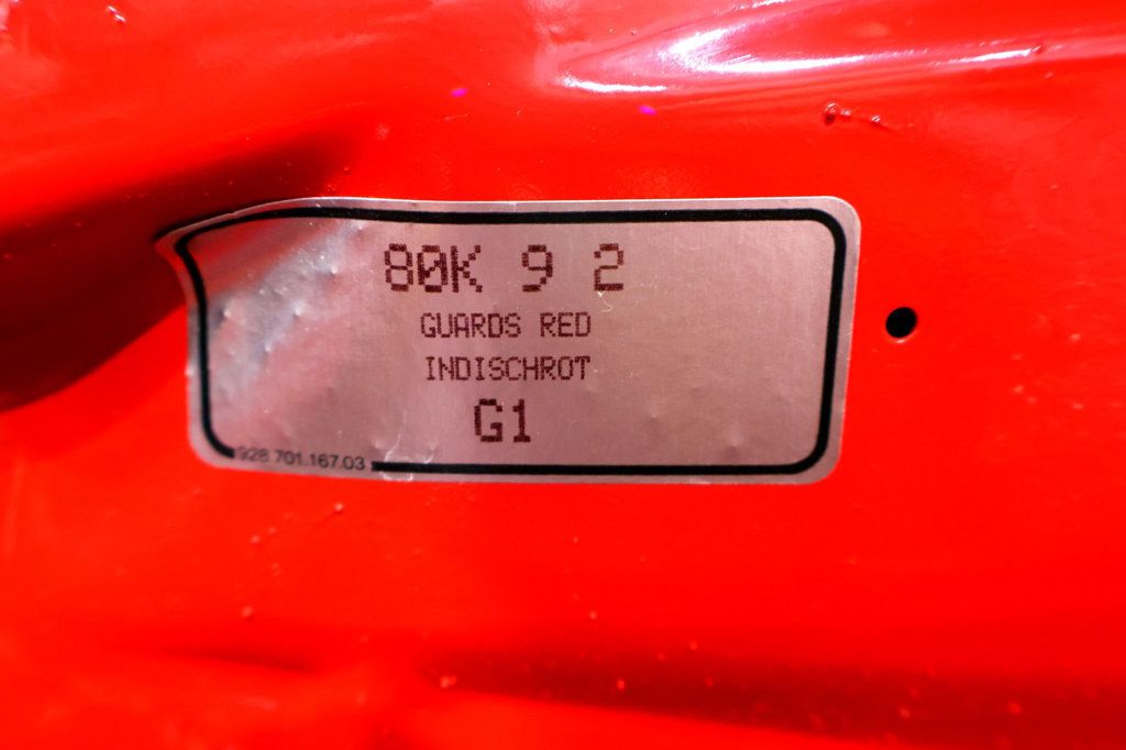 1989 Porsche 911 CARRERA CPE GUARDS RED...60,638 Miles...Show/Display Quality  - 22989051 - 48