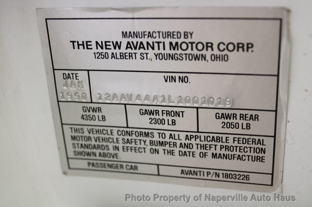 1990 Avanti Avanti Base Trim - 22585500 - 65