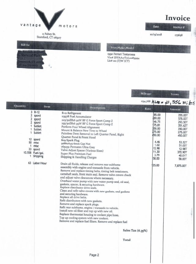 1990 Ferrari Testarossa 1990 Ferrari Testarossa - 22905917 - 74