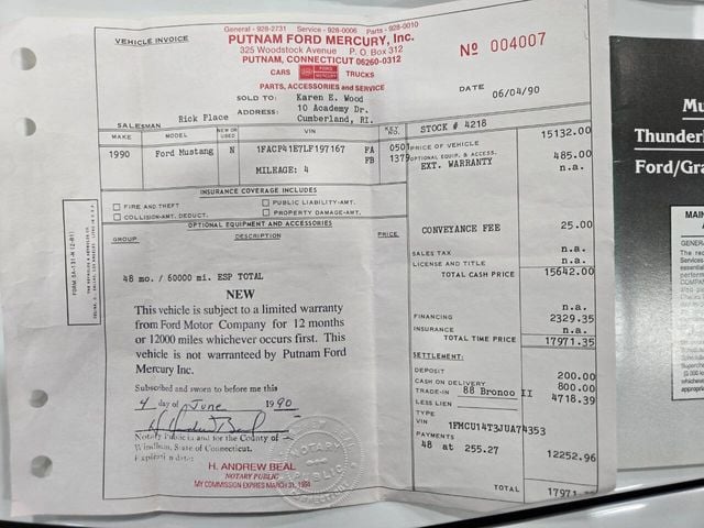 1990 Ford Mustang 2dr Hatchback LX Sport 5.0L - 22889941 - 86