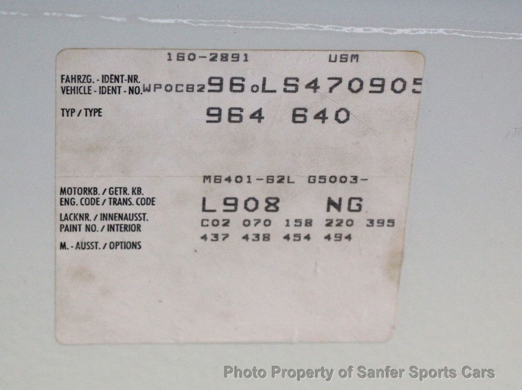 1990 Porsche 911 Carrera 2dr Coupe 2 Cabriolet - 22953601 - 37