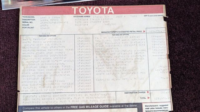 1990 Toyota Supra Turbo For Sale - 22137586 - 82