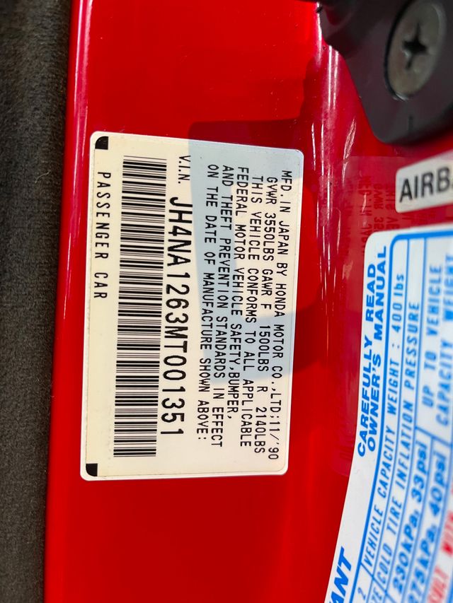 1991 Acura NSX 2dr Coupe Sport Automatic - 21030566 - 90