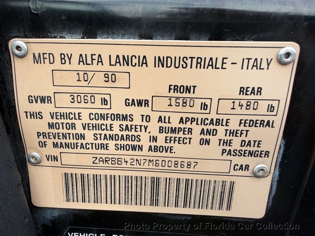 1991 Alfa Romeo Spider Veloce Convertible Roadster Automatic - 22927470 - 86