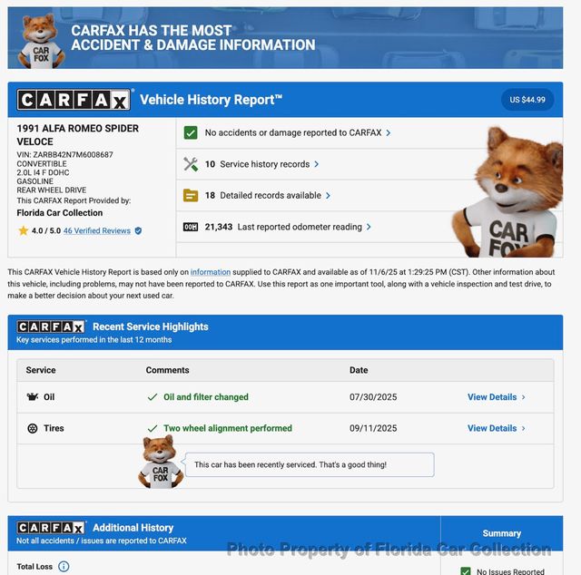 1991 Alfa Romeo Spider Veloce Convertible Roadster Automatic - 22927470 - 87