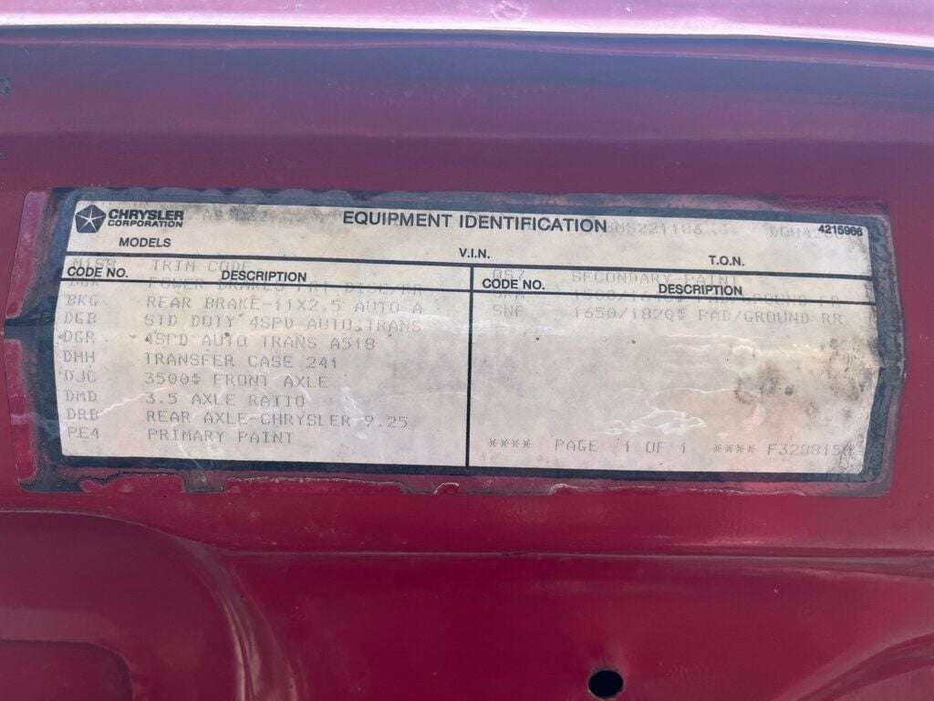 1991 Dodge D150 Garage Kept w/ Original Paint - 22594244 - 55