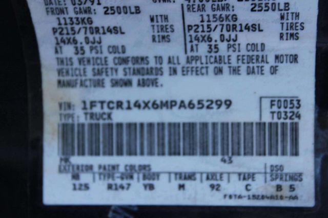 1991 Ford Ranger Supercab Styleside 125" WB - 23020074 - 9