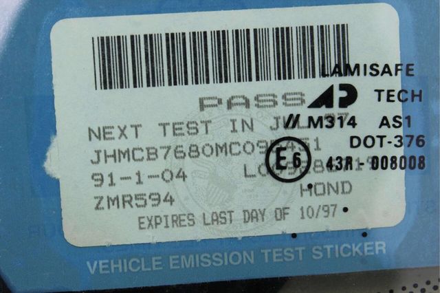 1991 Honda Accord 4dr Sedan SE - 23021444 - 9