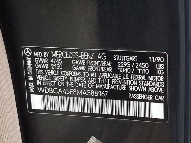 1991 Mercedes-Benz 560 Series 560 Series 2dr Coupe 560SEC - 22968120 - 22