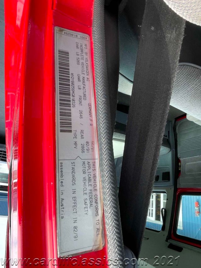 1991 Volkswagen Vanagon 7 Seater Carat 4-Speed - 20724570 - 31