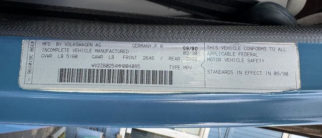 1991 Volkswagen Vanagon Camper GL Automatic - 22227961 - 29