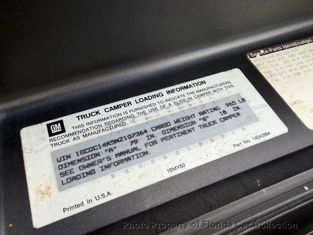 1992 Chevrolet C1500 Regular Cab Short Bed 5.7L - 22944657 - 68