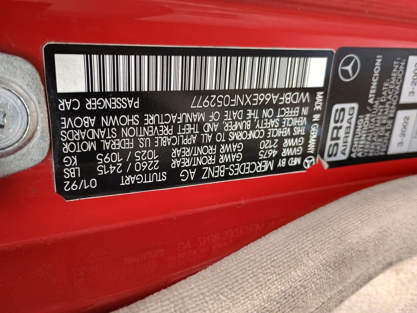 1992 Mercedes-Benz 500 Series 500 Series 2dr Convertible Clean Carfax 500SL - 23002291 - 72