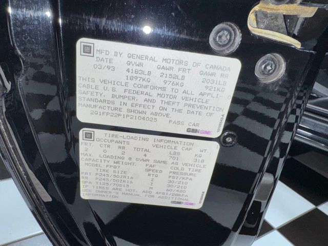 1993 Chevrolet Camaro 2dr Coupe Z28 - 22852086 - 23