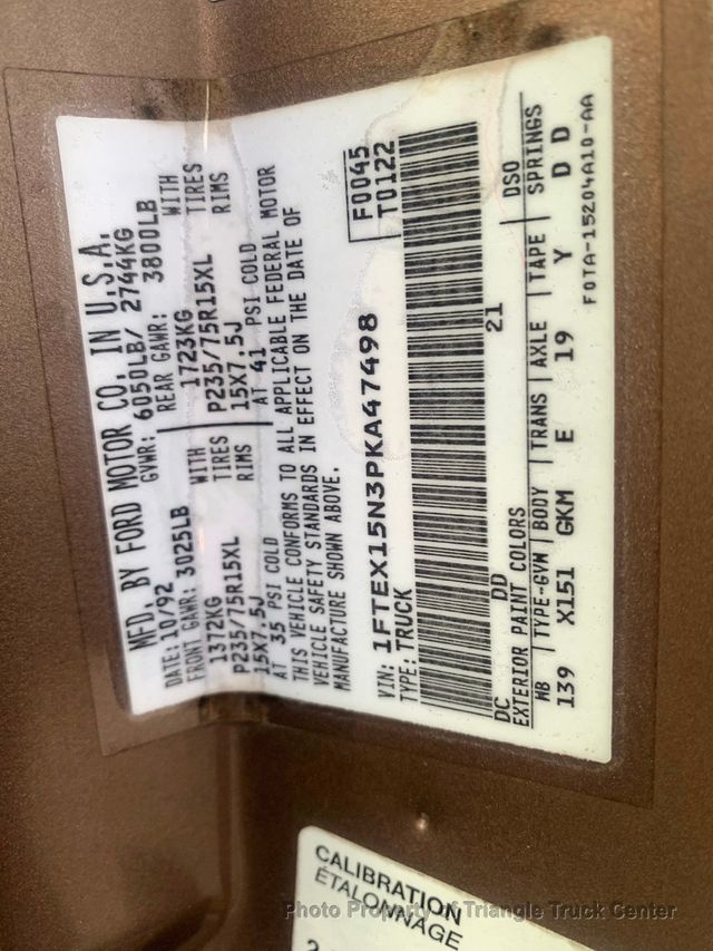 1993 Ford F-150 MOCHA S/C 5.0 E40D  - 21804890 - 4