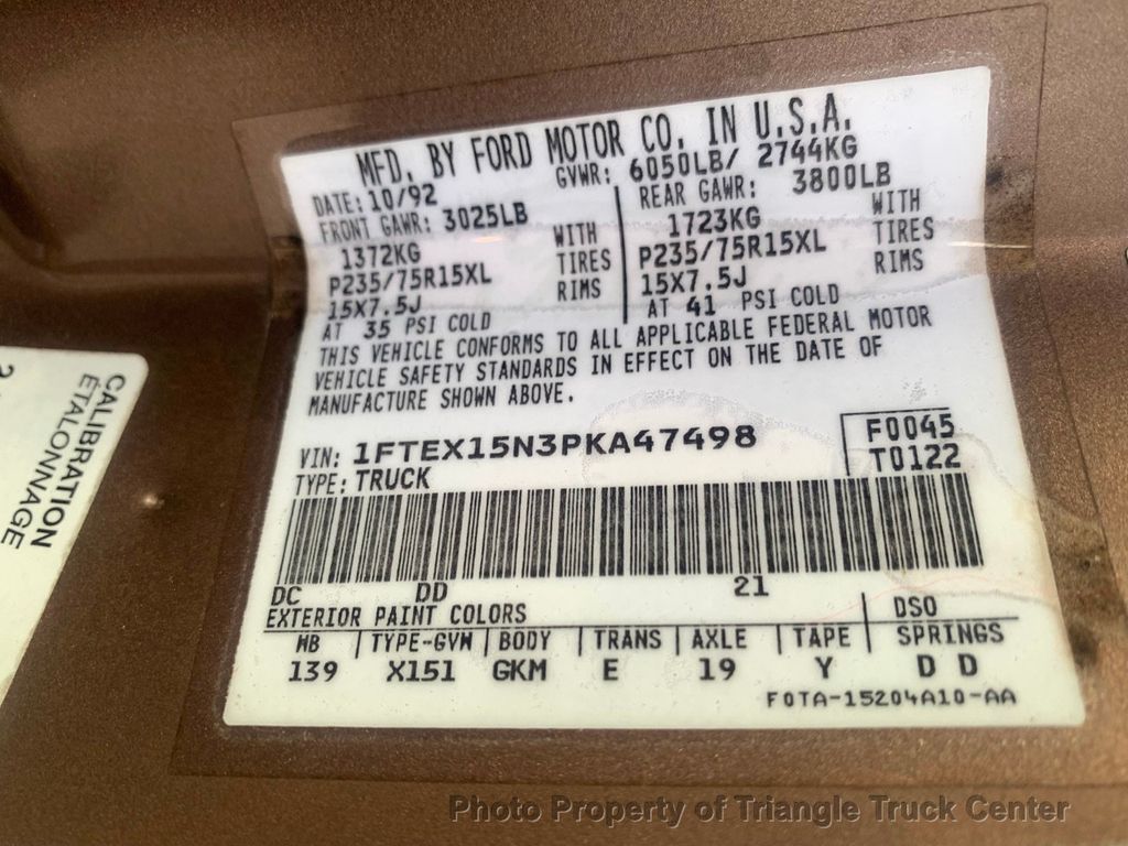 1993 Ford F-150 MOCHA S/C 5.0 E40D  - 21804890 - 1