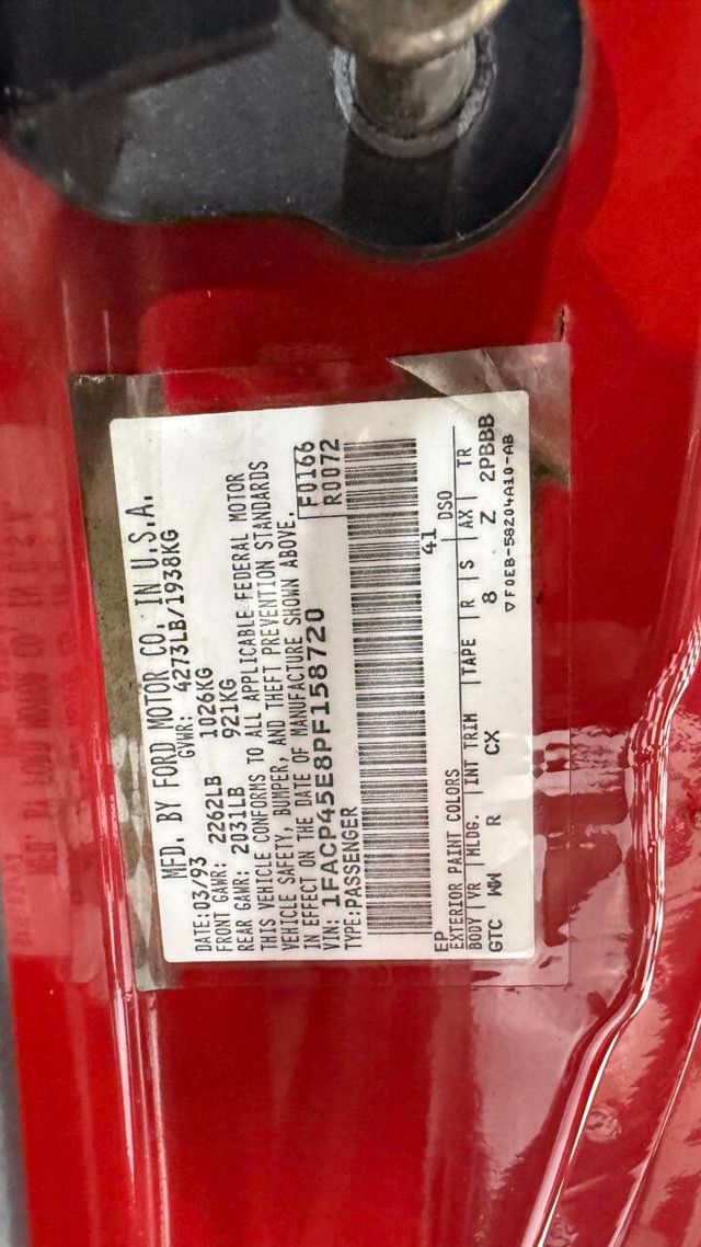 1993 Ford Mustang 2dr GT Convertible - 22905266 - 56