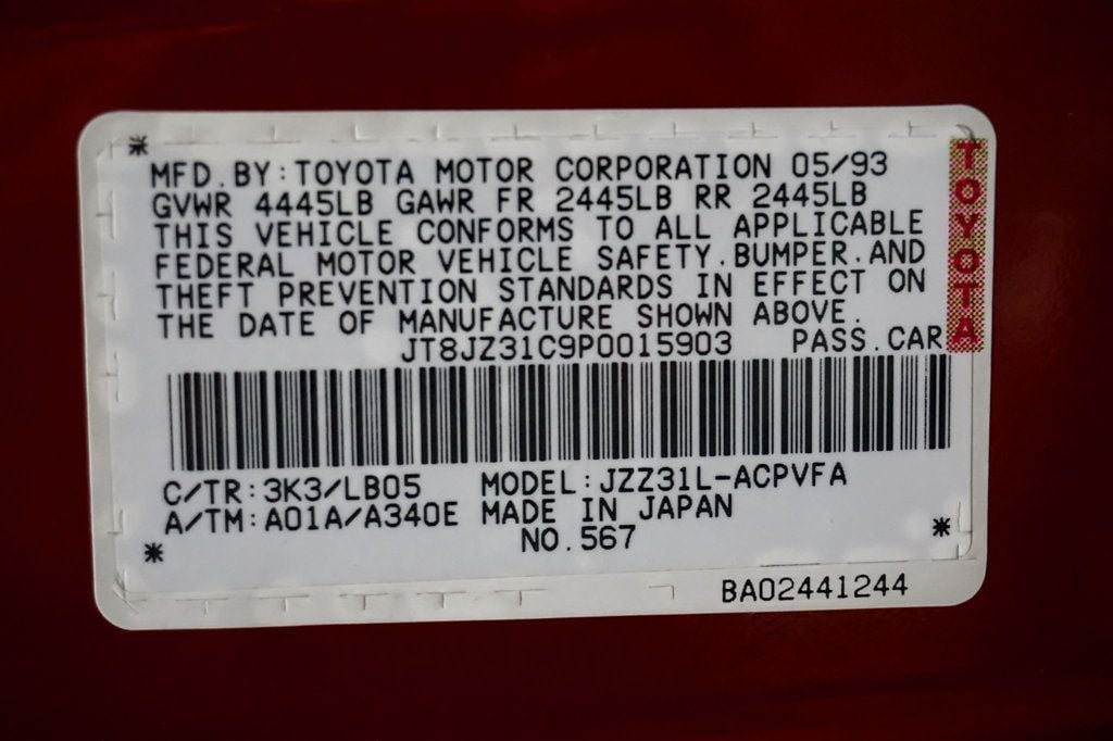 1993 LEXUS SC - Image 19