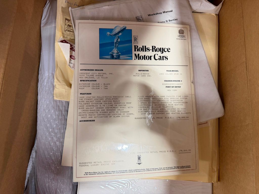 1993 Rolls-Royce Silver Spur Base Trim - 22987855 - 94