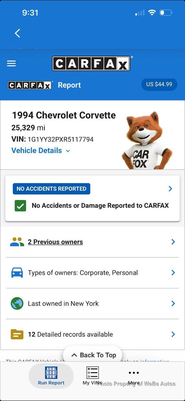 1994 Chevrolet Corvette Convertible - 23023915 - 20