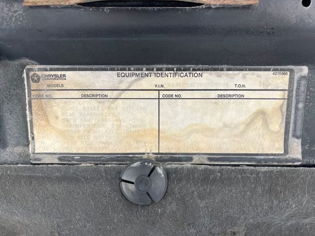 1994 Dodge Ram 2500 12 Valve Cummins Diesel 4x4 5-Speed Manual Transmission  - 22963969 - 47