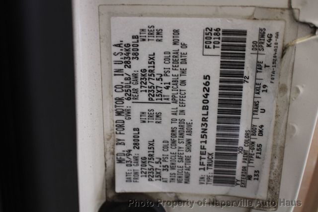 1994 Ford F-150 133" WB XLT - 23023213 - 42